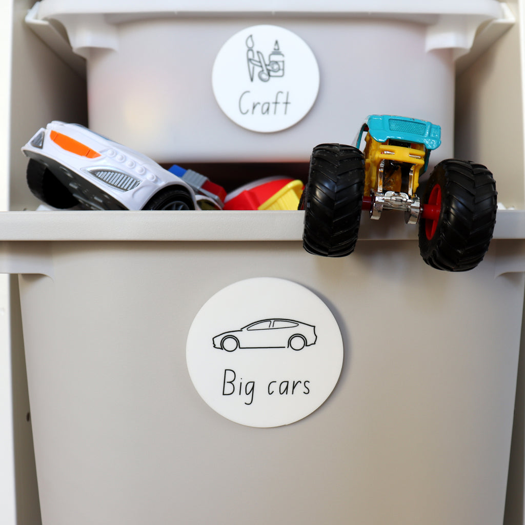 Toy & Clothing Storage Labels