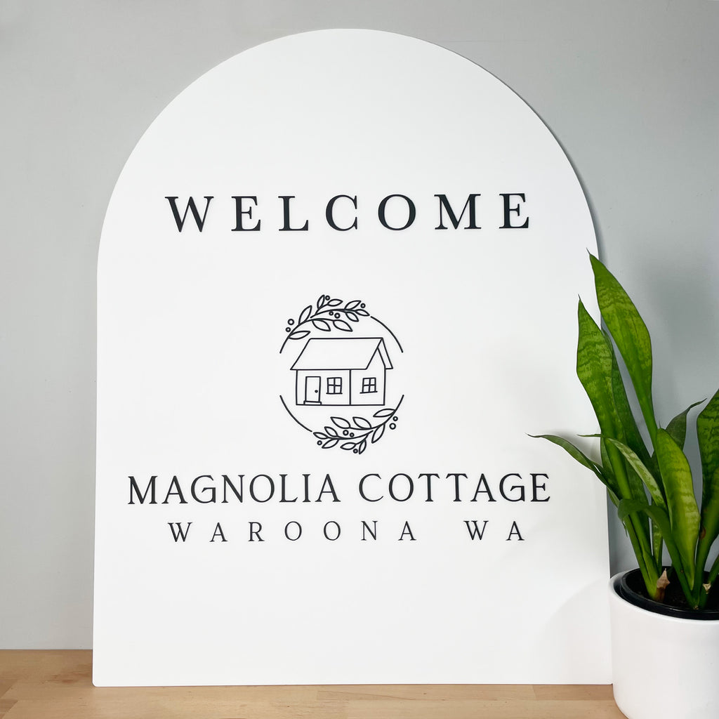 90cm Arch Business Sign