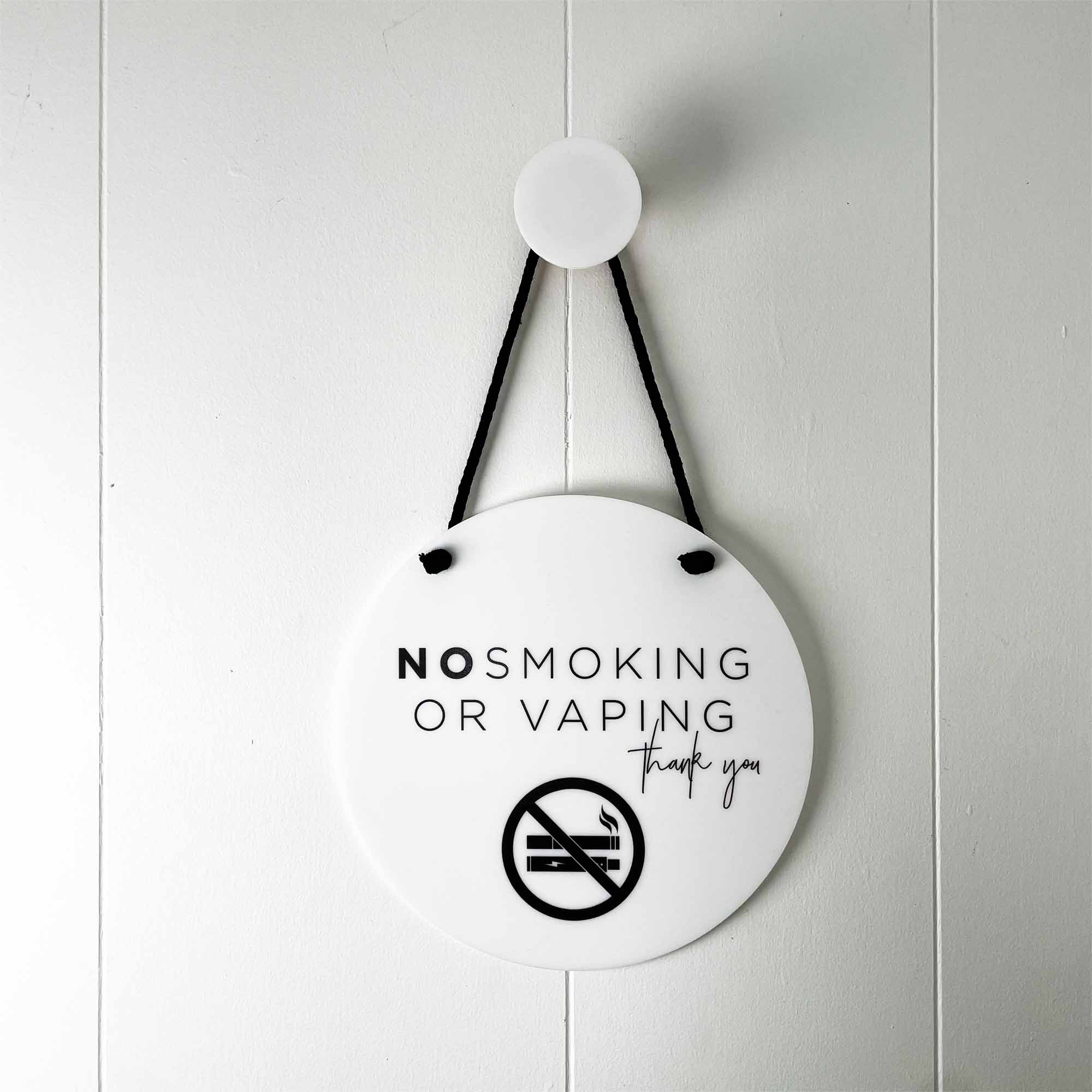 No Smoking or Vaping sign - Business Wall Hanging Sign CoCreative Design No Smoking or Vaping sign - Business Wall Hanging Sign CoCreative Design
