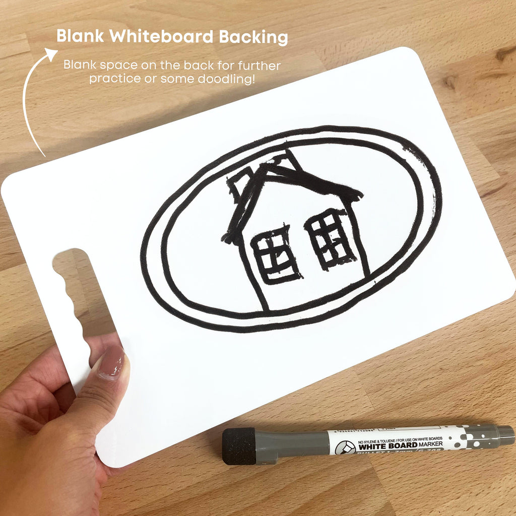 Custom Kids Name Writing Practice Whiteboard | Handheld Kids Name Tracing Practice | Childrens' Acrylic Whiteboard