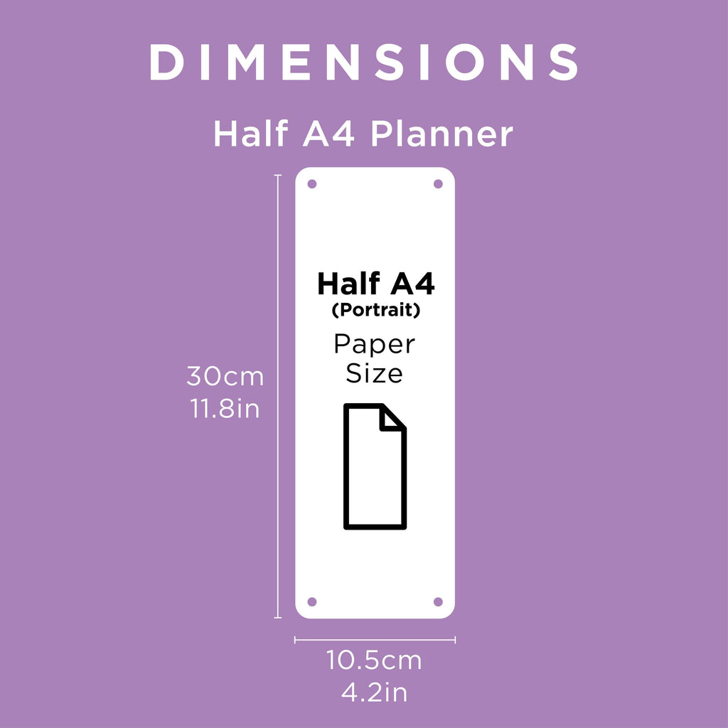 BLANK List Half A4 Fridge Acrylic Planner - Premium Clear Acrylic Whiteboard - Family Organiser - Notes Board - Scribble Board