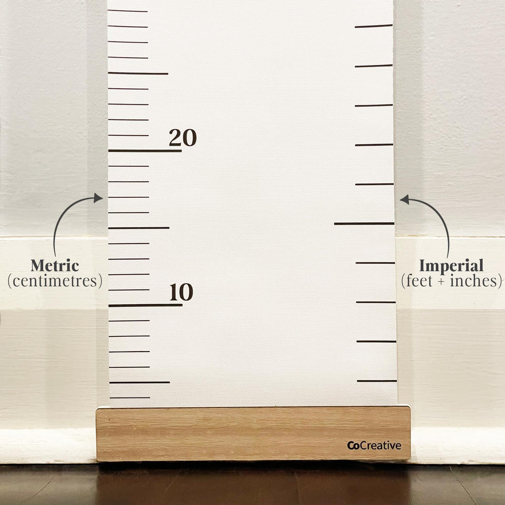 Custom Name Kids Height Chart | Portable Canvas Growth Chart | Removable Height Ruler - Imperial & Metric Measurements Growth Tracker | NEW!