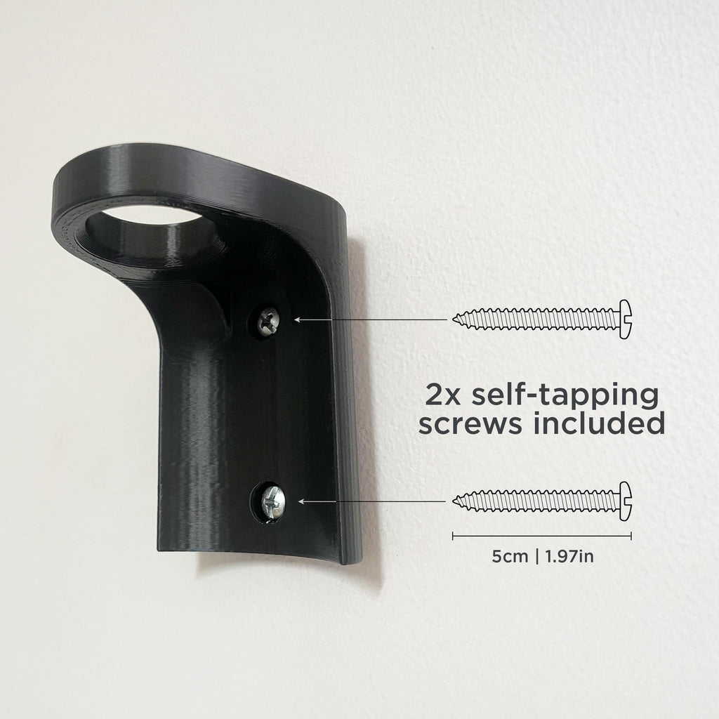 Pump Bottle Wall Mount comes with 2 self tapping screw for easy install