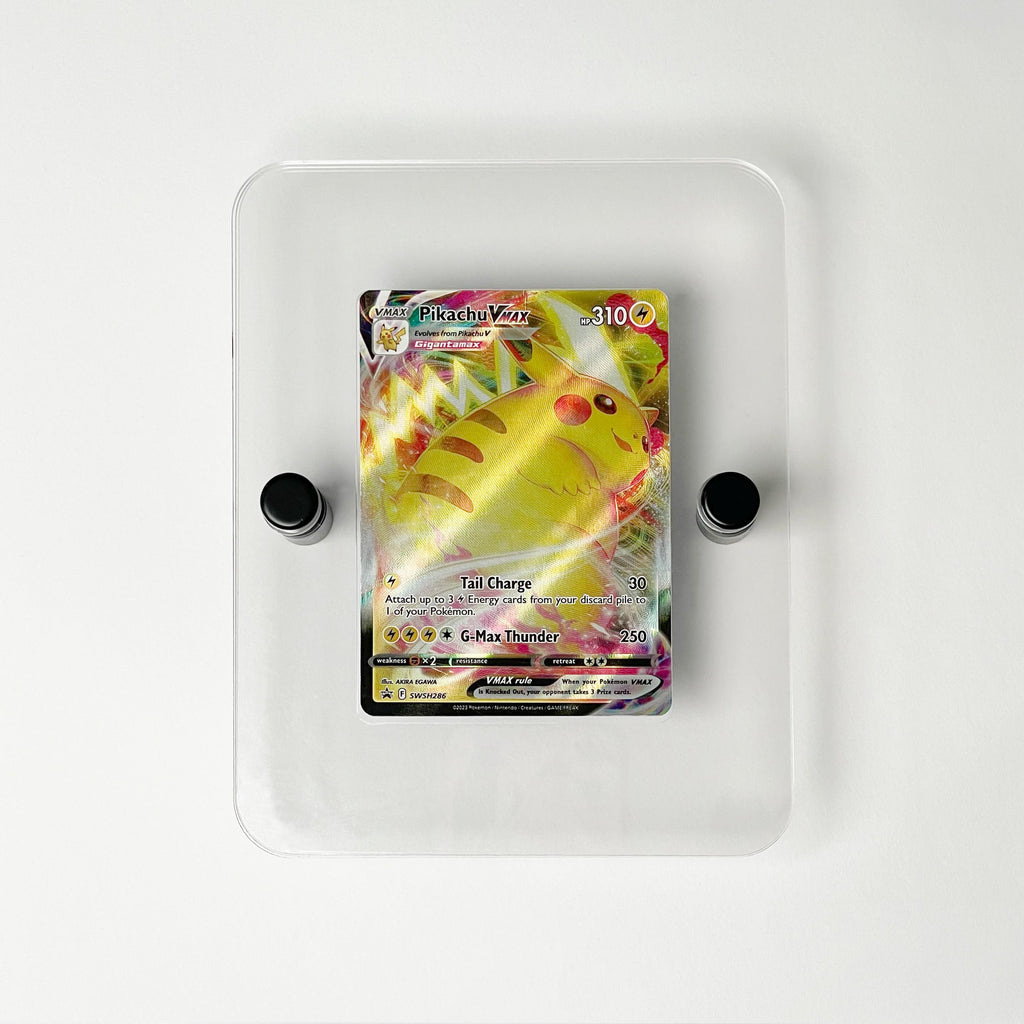 Custom Trading Card Display Frame - Fits 1-4 Cards | Personalised Trading Card Wall Mounted Display | Clear Acrylic Playing Card Display