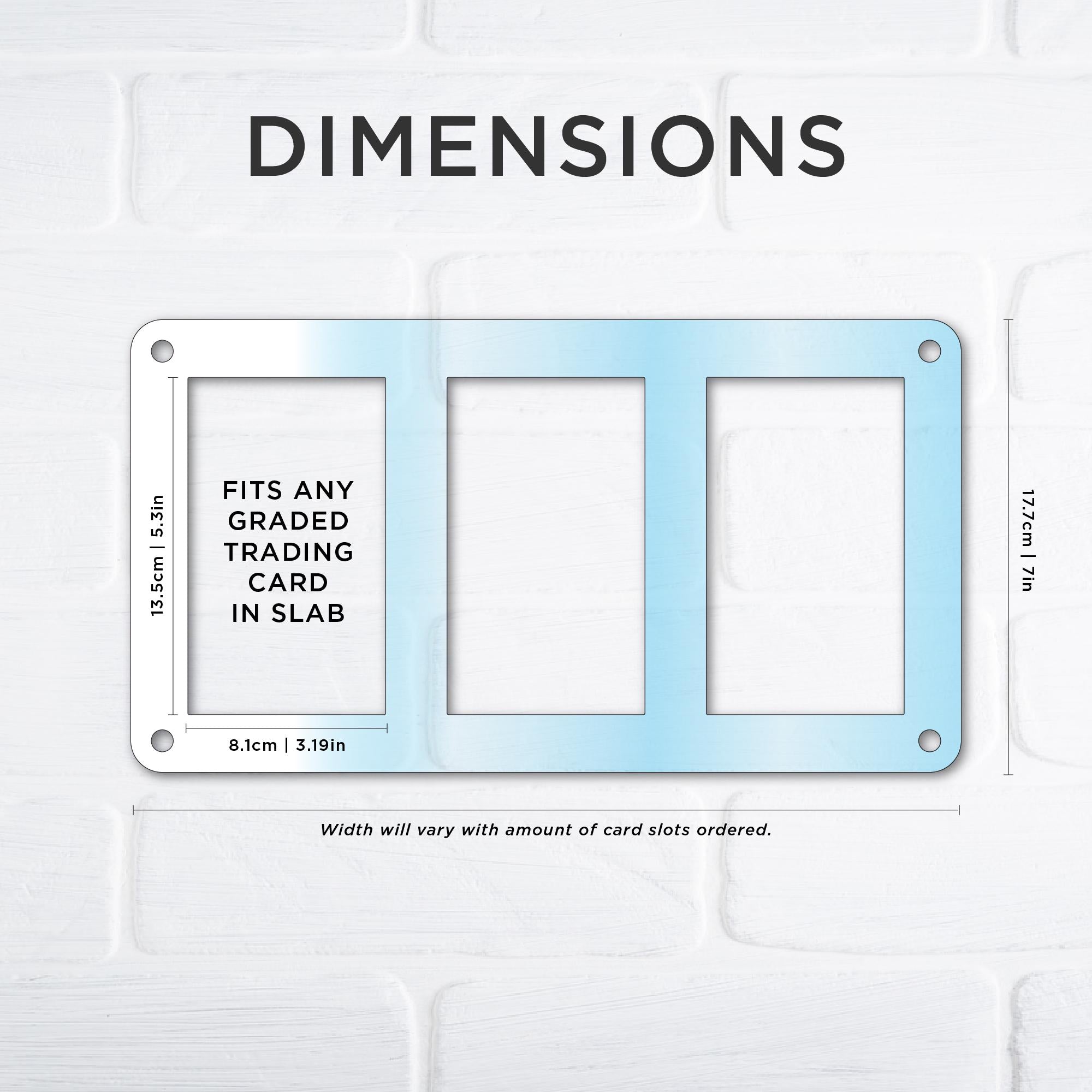 Premium GRADED Trading Card Wall-Mounted Display Frame – CoCreative Design