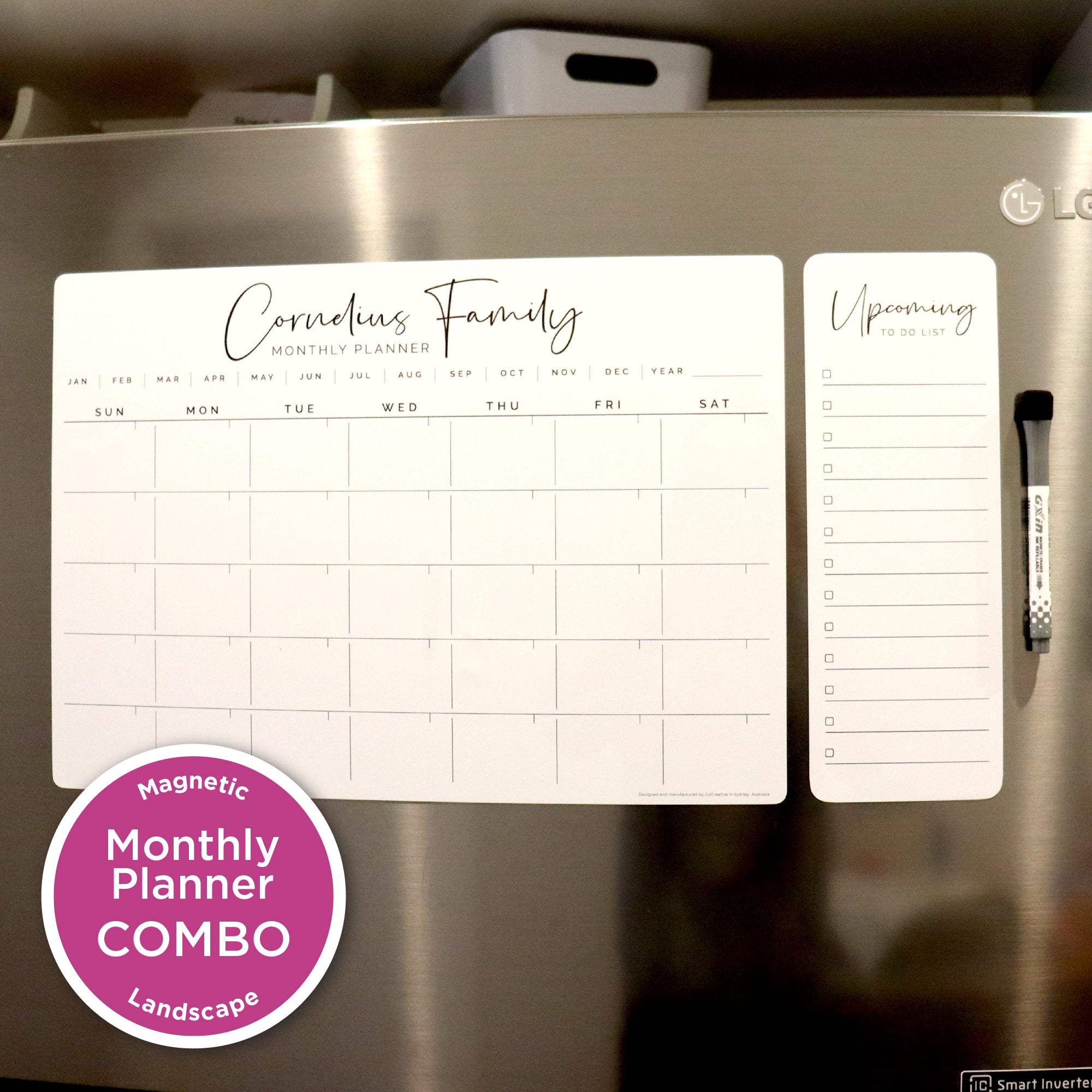 Monthly Fridge Planner Magnetic Whiteboard Calendar CoCreative Design monthly-fridge-planner-magnetic-whiteboard-calendar-cocreative-design