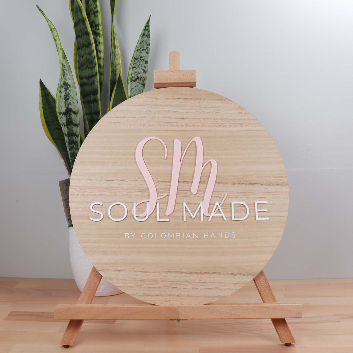 Custom Business Signage - 3D Wood + Acrylic Logo Sign – CoCreative Design