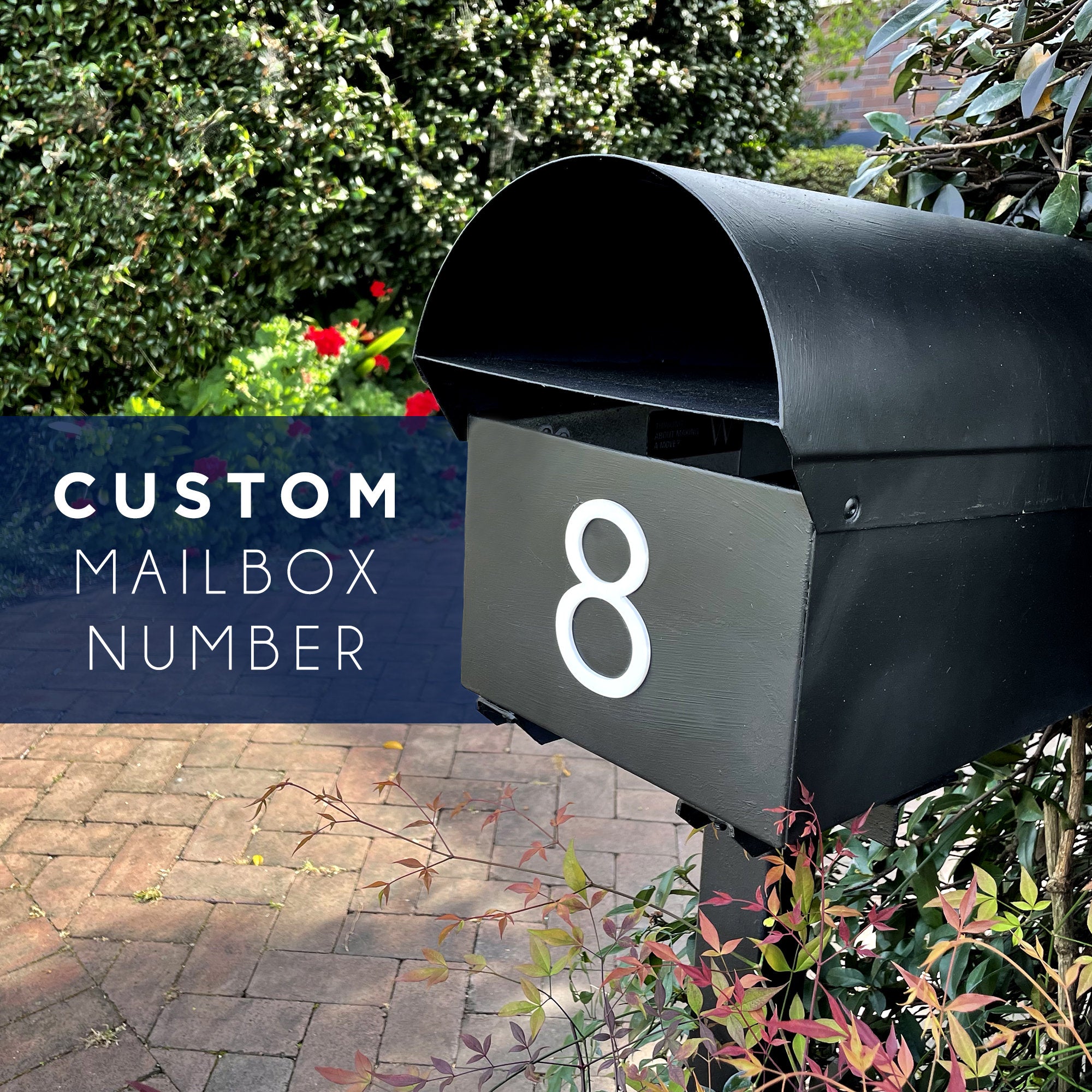 Custom Mailbox Numbers | Vinyl Lettering for Address and Street Number or  Family Name | Personalized Mailbox Stickers