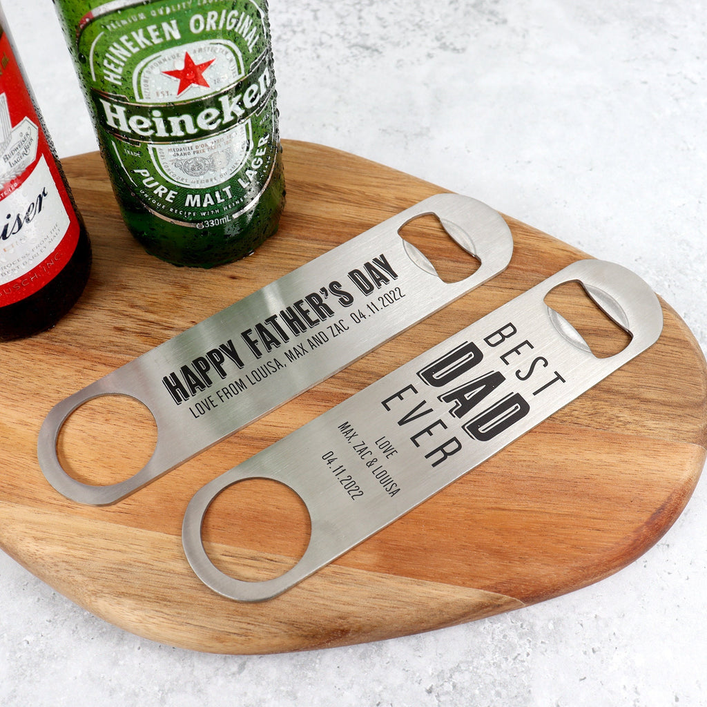 Custom Bar Blade - father's day - unique father's day gift - bottle opener - custom message