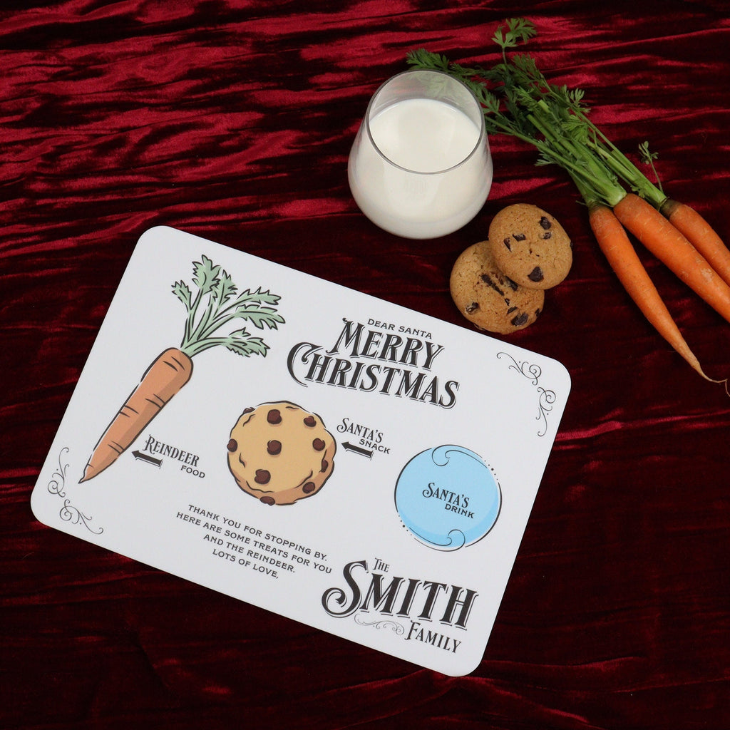 Personalised Santa Plate Treat Acrylic Tray | Santa Board | Santa's Tray | Milk for Santa Board | Cutting Board | Christmas ornaments